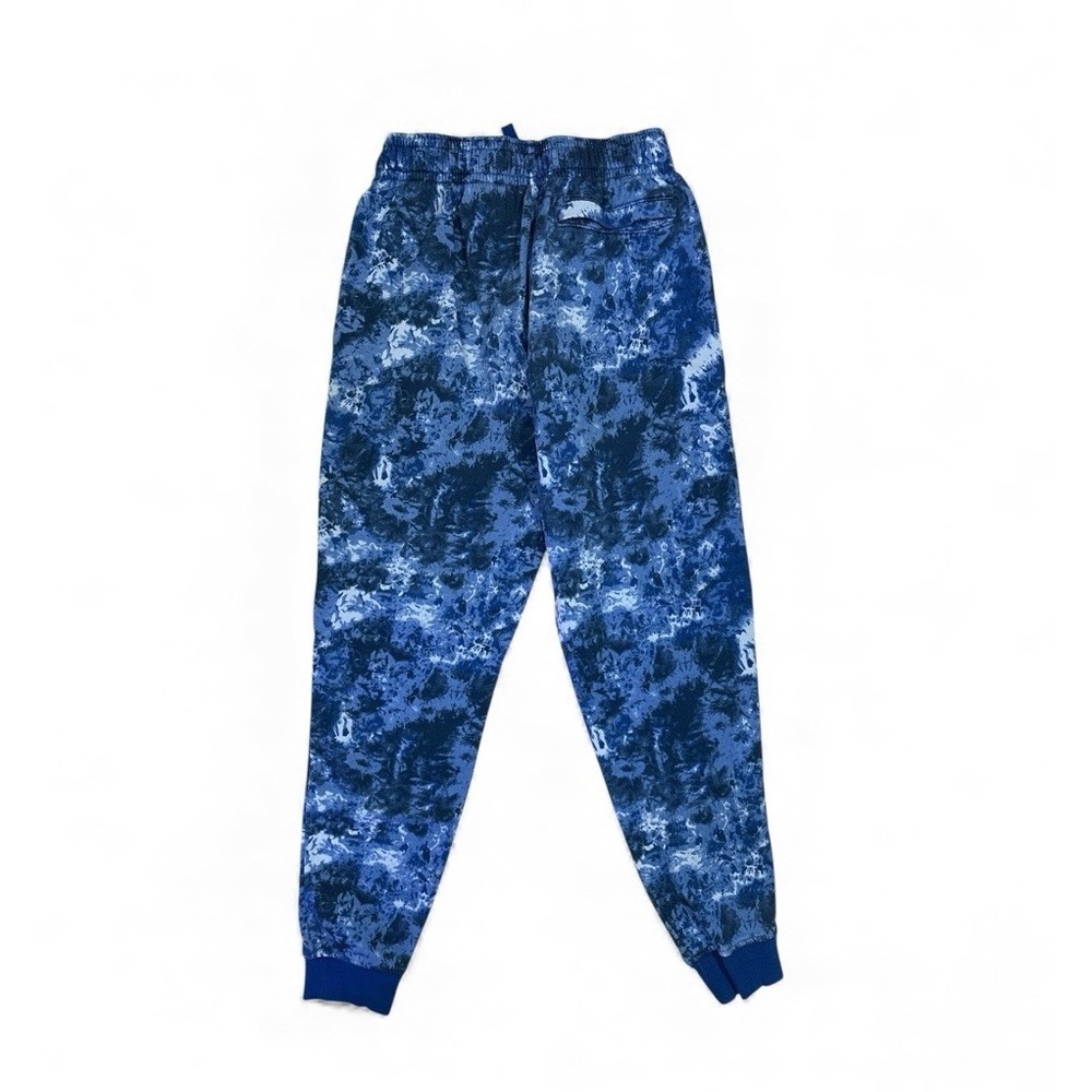 Under Armour Joggers Mens SMALL UA Rival Fleece 28 INSEAM Tie Dye Blue White - Picture 5 of 5